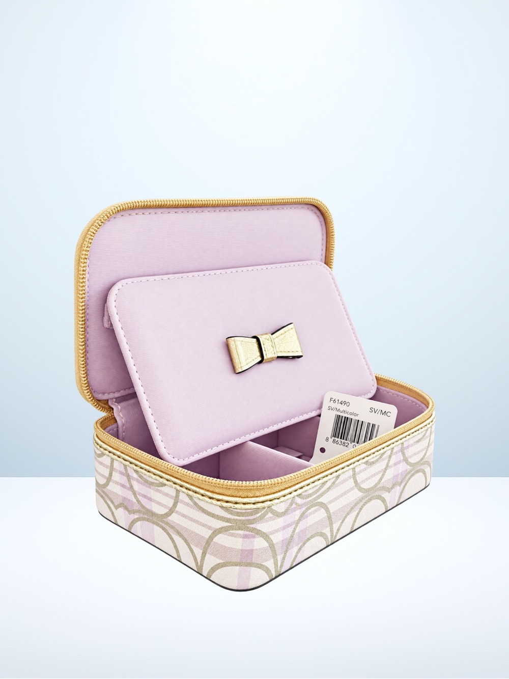 Coach Tartan Jewelry Box